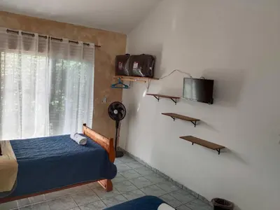 Cama o camas de una habitación en Casa Las Animas