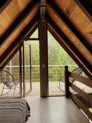 Cama o camas de una habitación en Tiny House