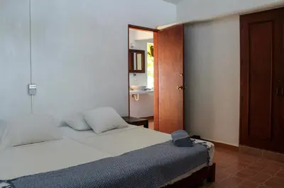 Cama o camas de una habitación en Casa Azul