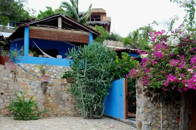 Jardín al aire libre en Casa Azul