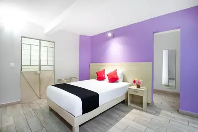 Cama o camas de una habitación en Hotel El Andariego