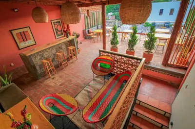 Zona de estar de Hotel El Andariego