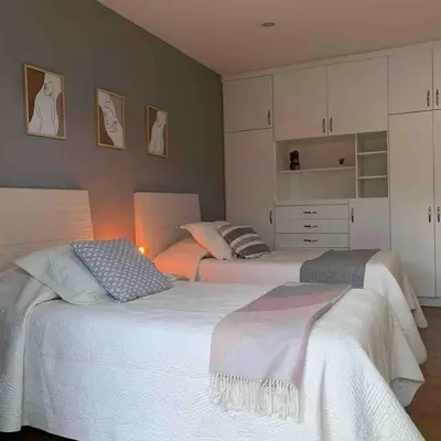 Cama o camas de una habitación en Casa Palmeras