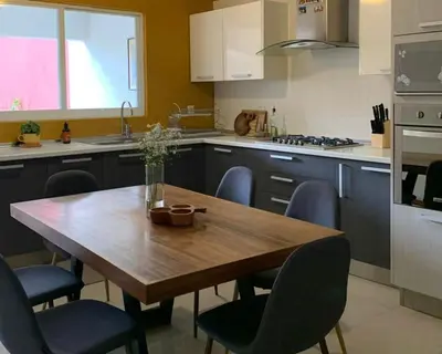 Una cocina o zona de cocina en Casa Palmeras