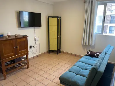 Una televisión o centro de entretenimiento en Departamento centro de Boca del Río